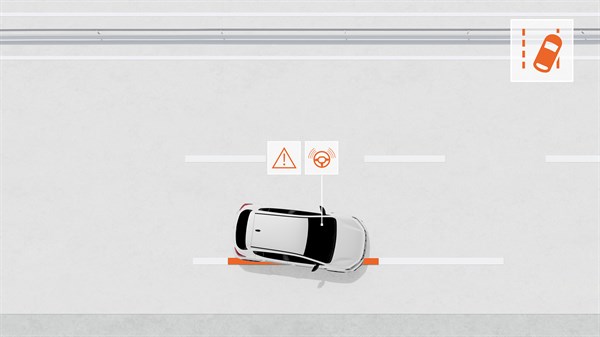 Sandero -Sistem za opozarjanje pred nenamerno menjavo voznega pasu